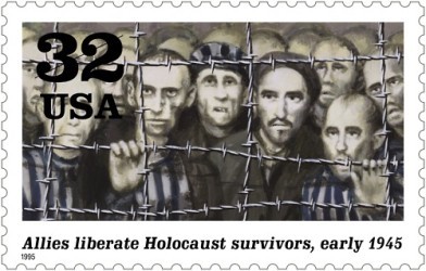 Timbre - Allies liberate Holocaust survivors, early 1945.